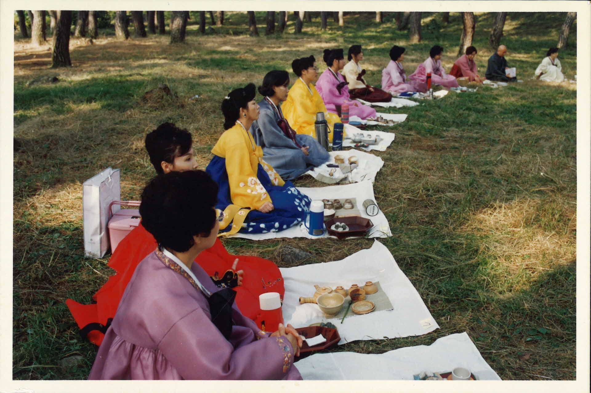 95년 무아다회-다례 시연, 가까이서