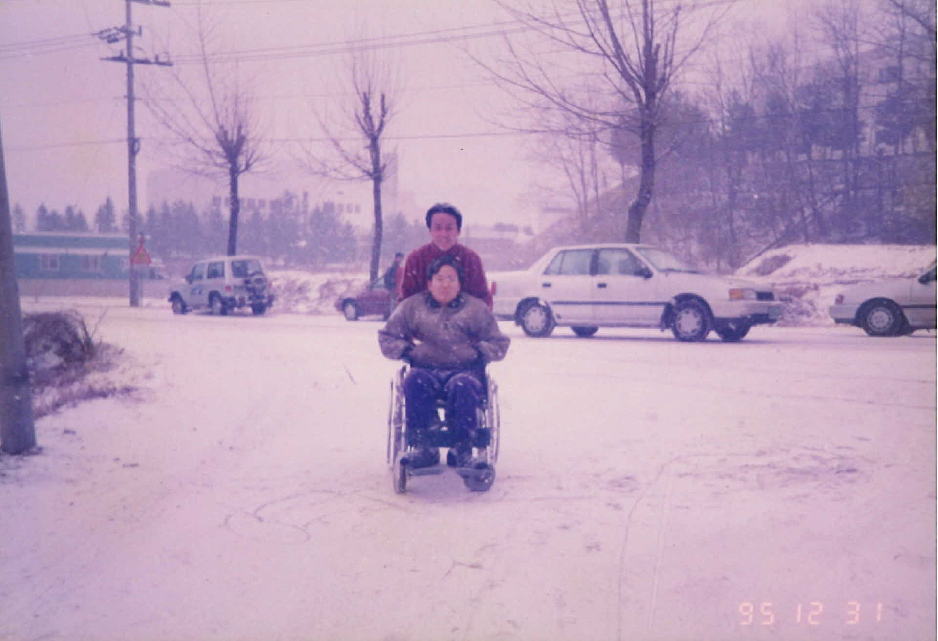 1995년도 영주 폴리텍 대학 앞 기념사진