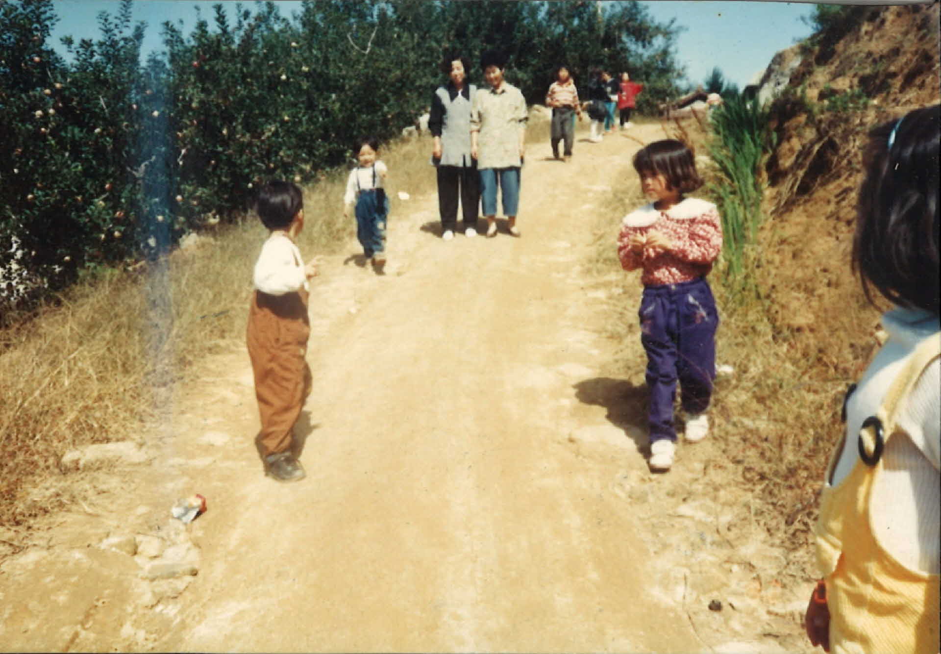 안정국민학교 뒷길