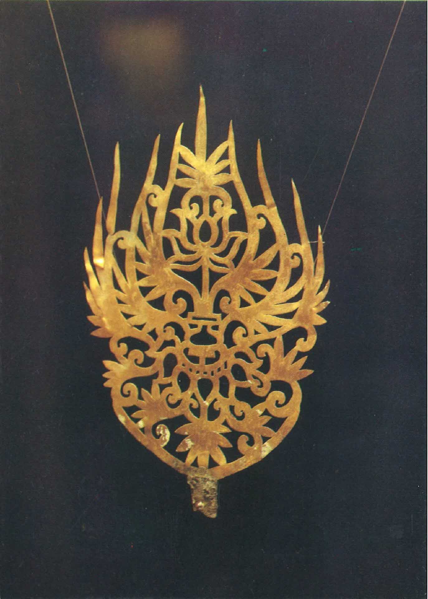 엽서-백제 무열왕능에서 출토된 왕관