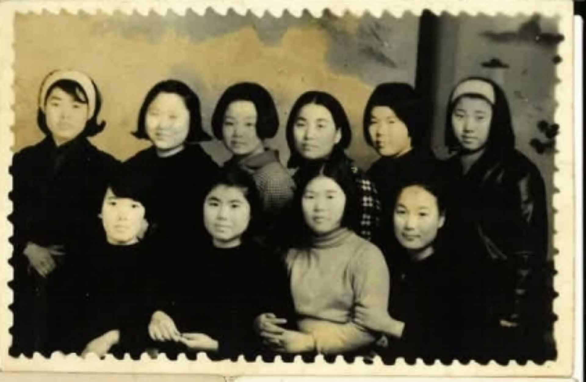 순흥면 여학생들 기념사진