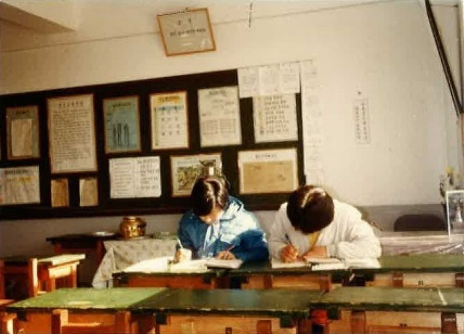 대영상고 학급일지 작성 사진