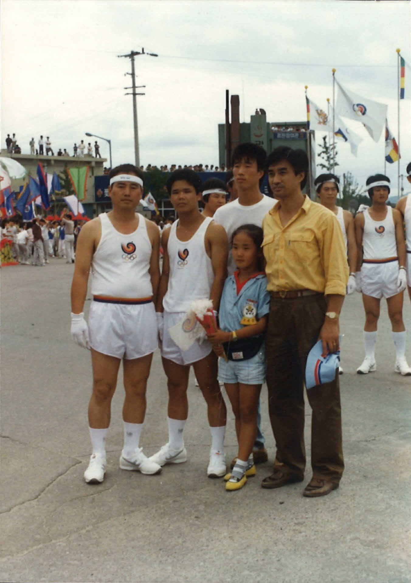 성화봉송 기념사진-5인단체