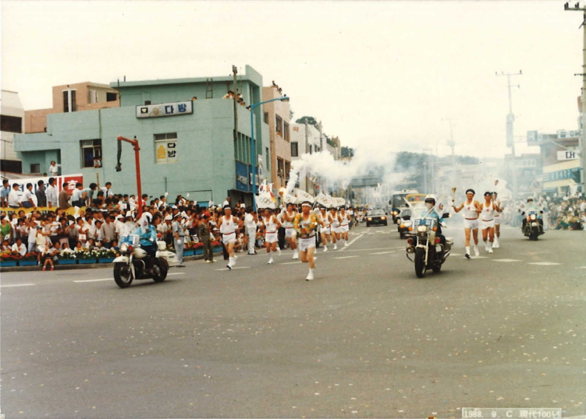 성화봉송 퍼레이드-솔다방 부근