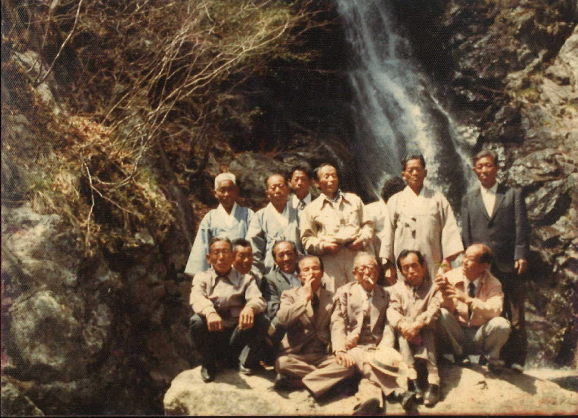 희방폭포 배경 기념사진