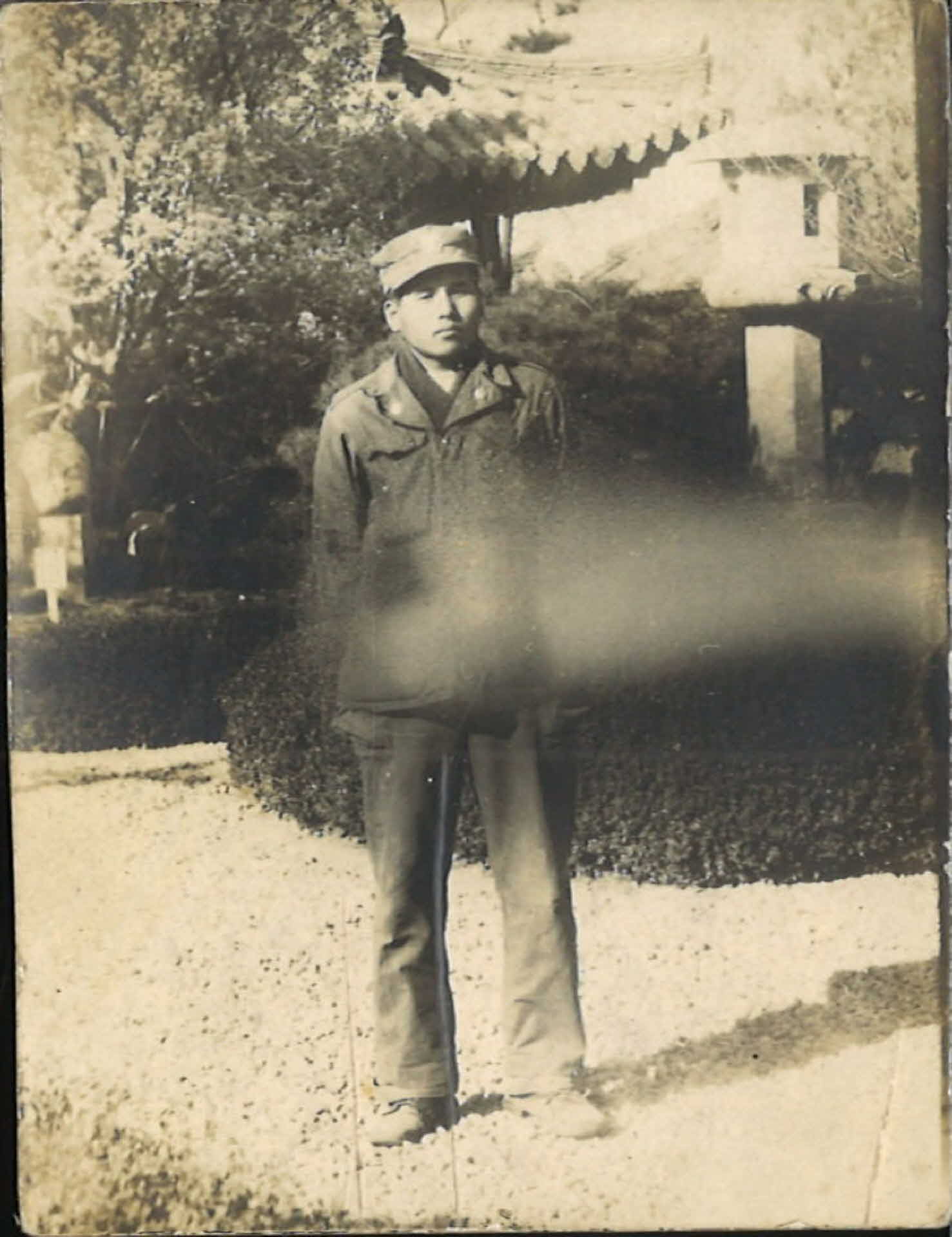 1950년대 군인사진-독사진, 석등