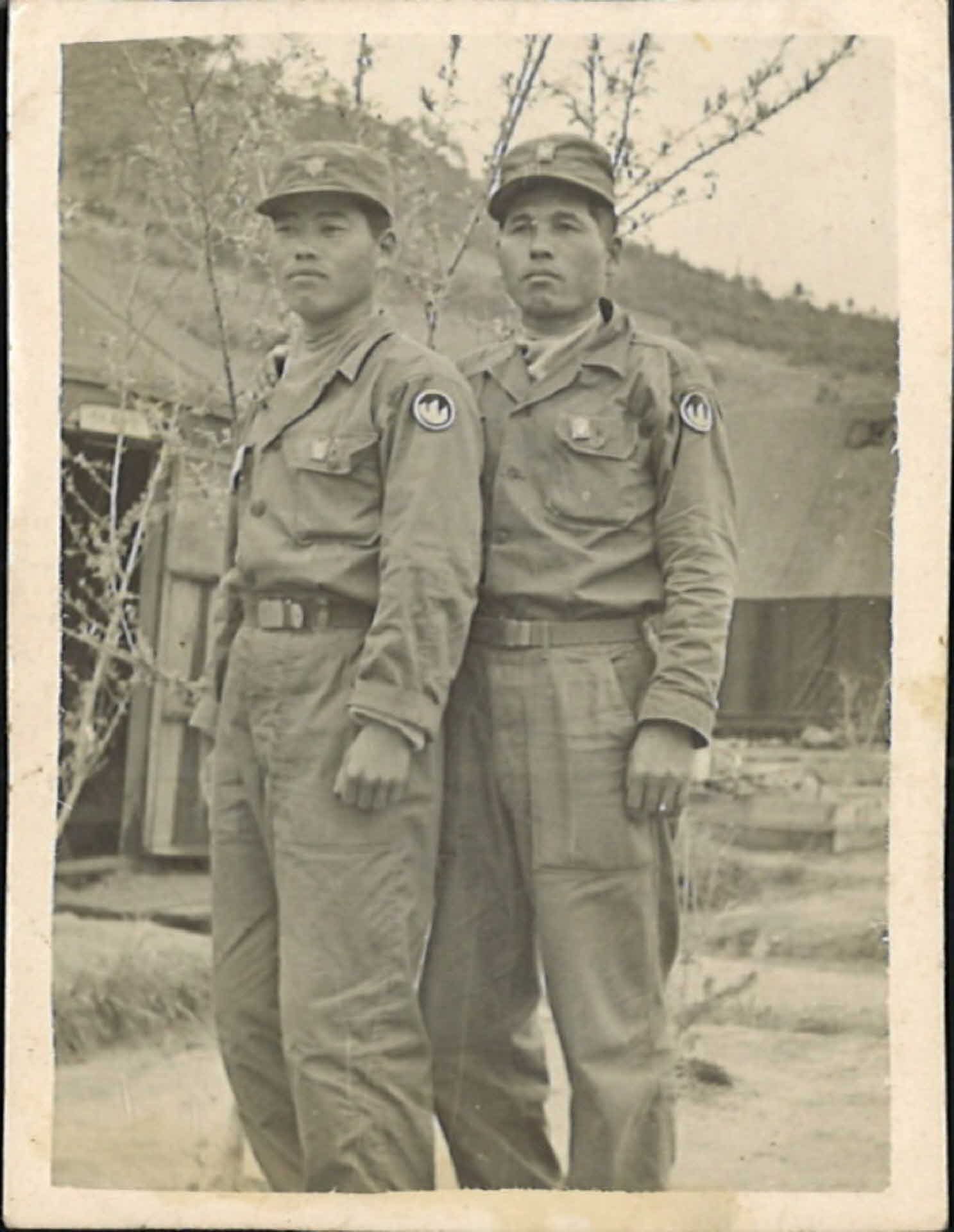 1950년대 군인사진-2명, 나란히