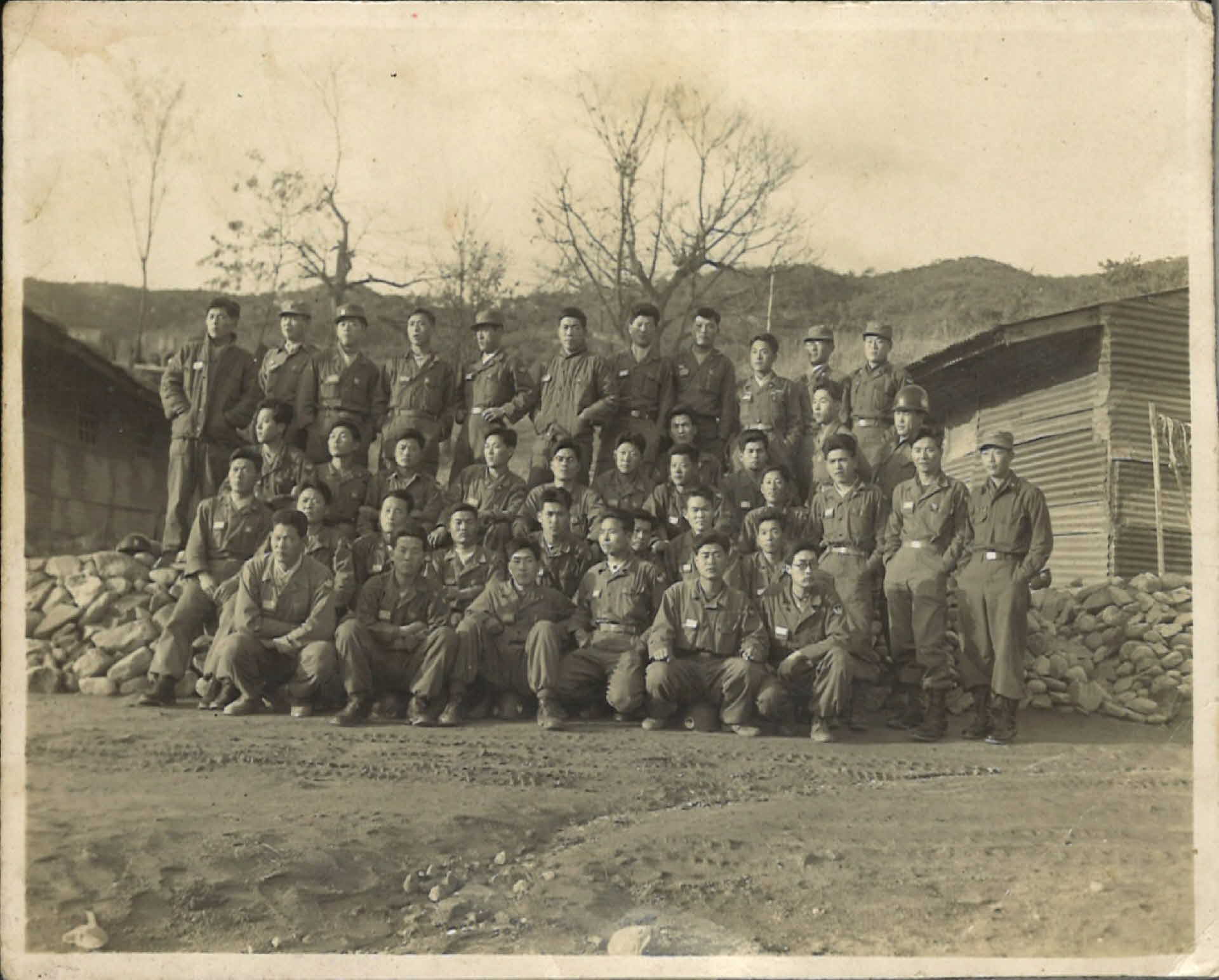 1954년 21사단 고급부관실 단체사진