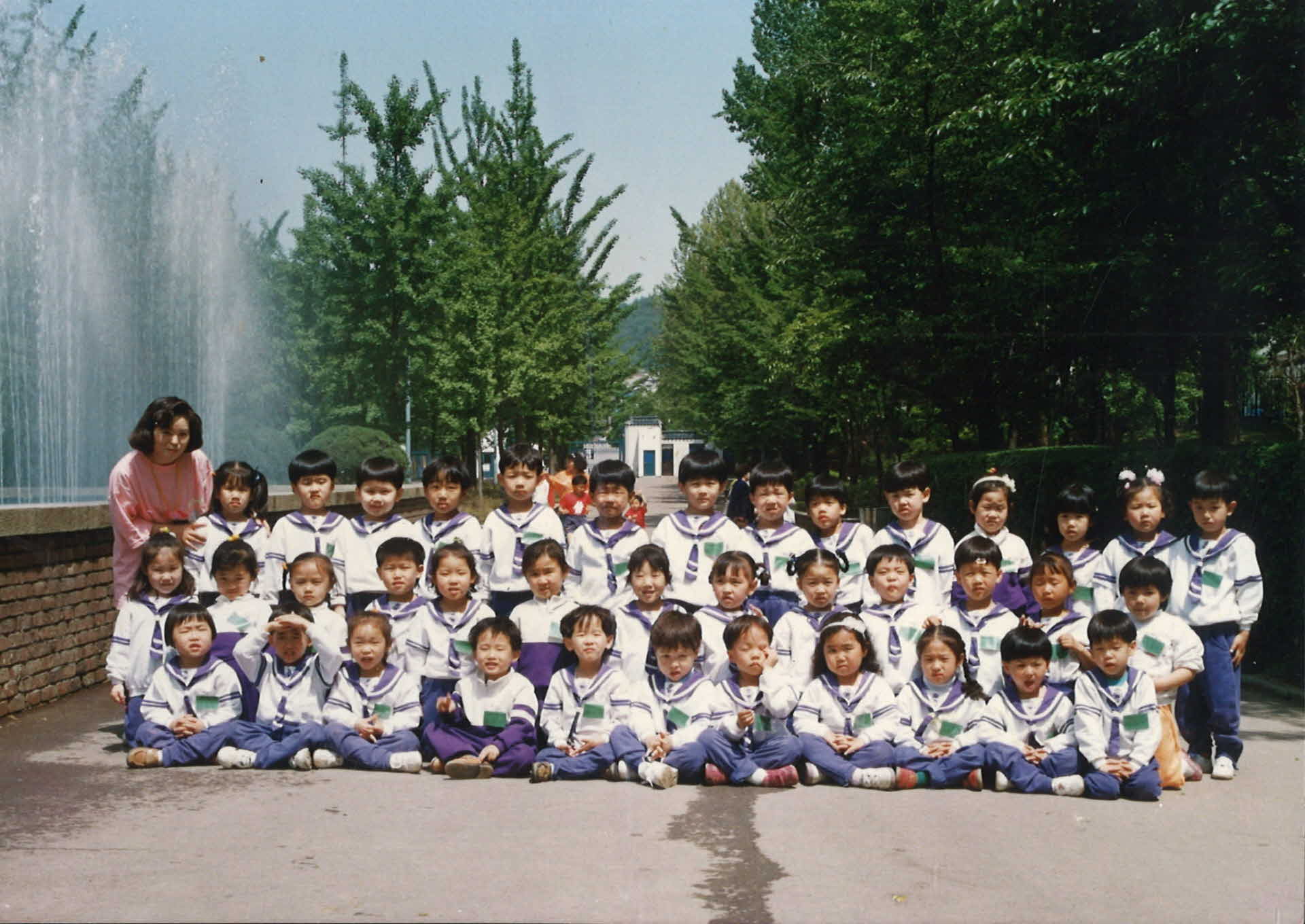 어린이집 견학행사 단체사진