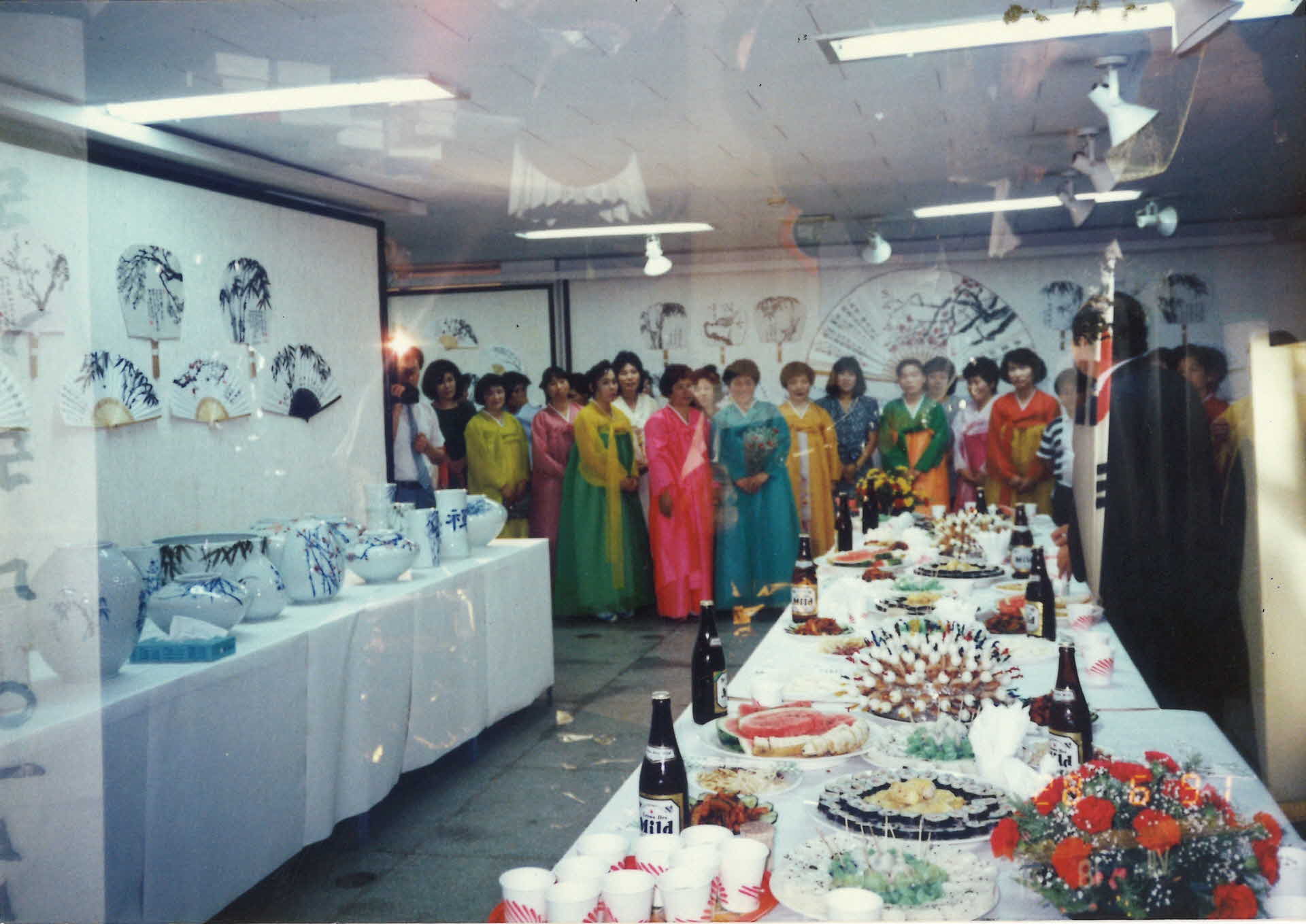 사군자회 부채도예전