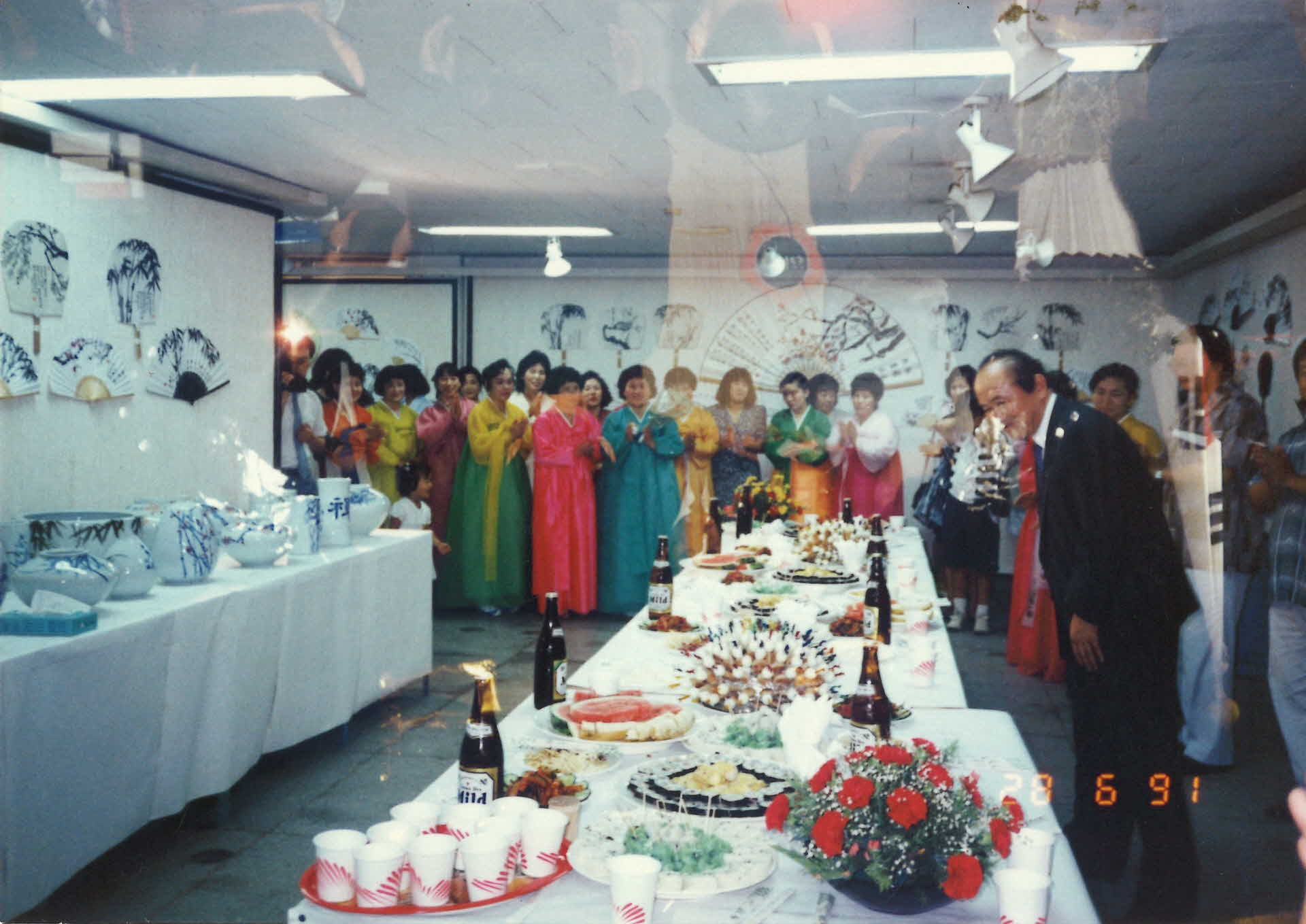 사군자 전시 오픈식