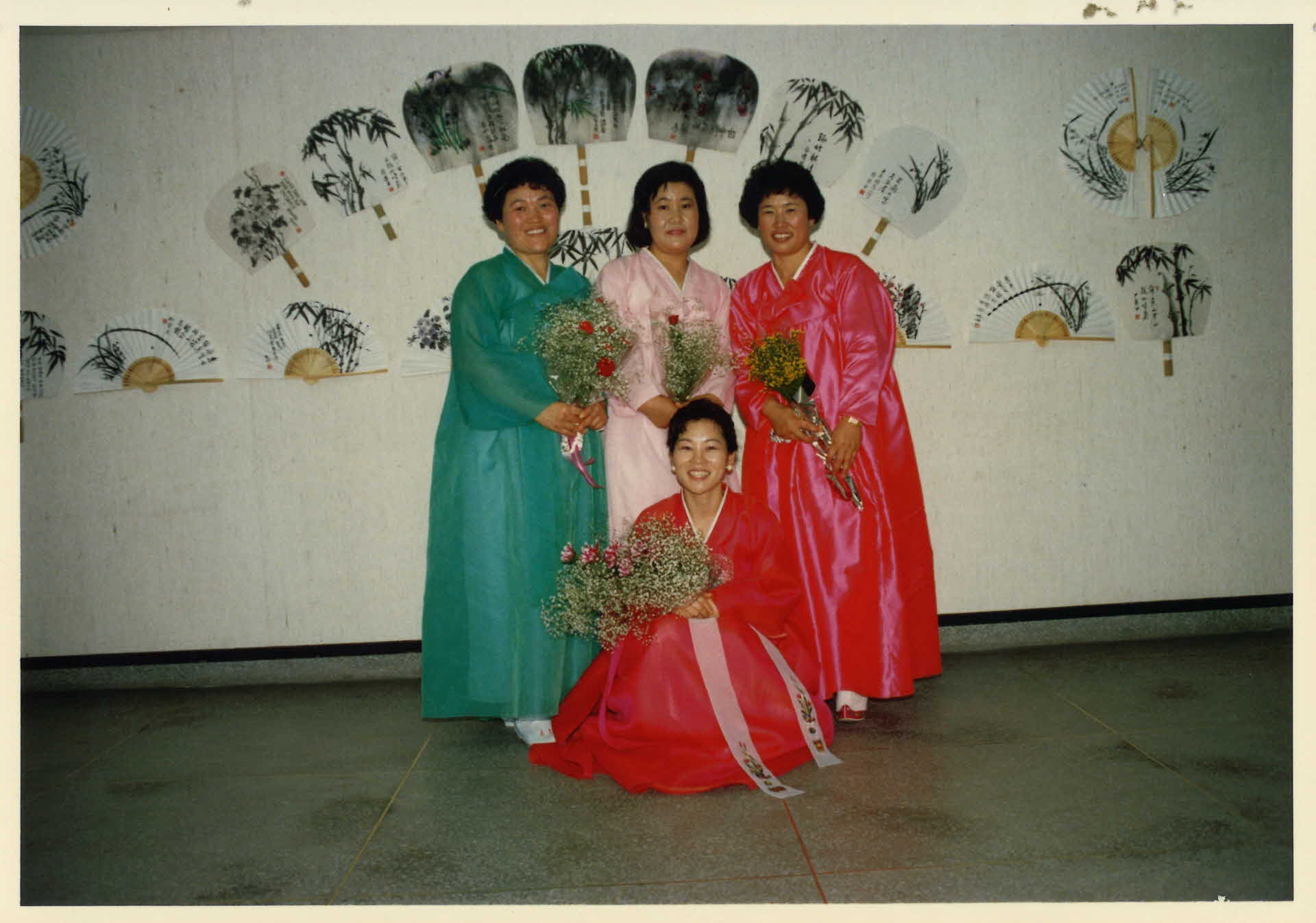 사군자회 부채도예전