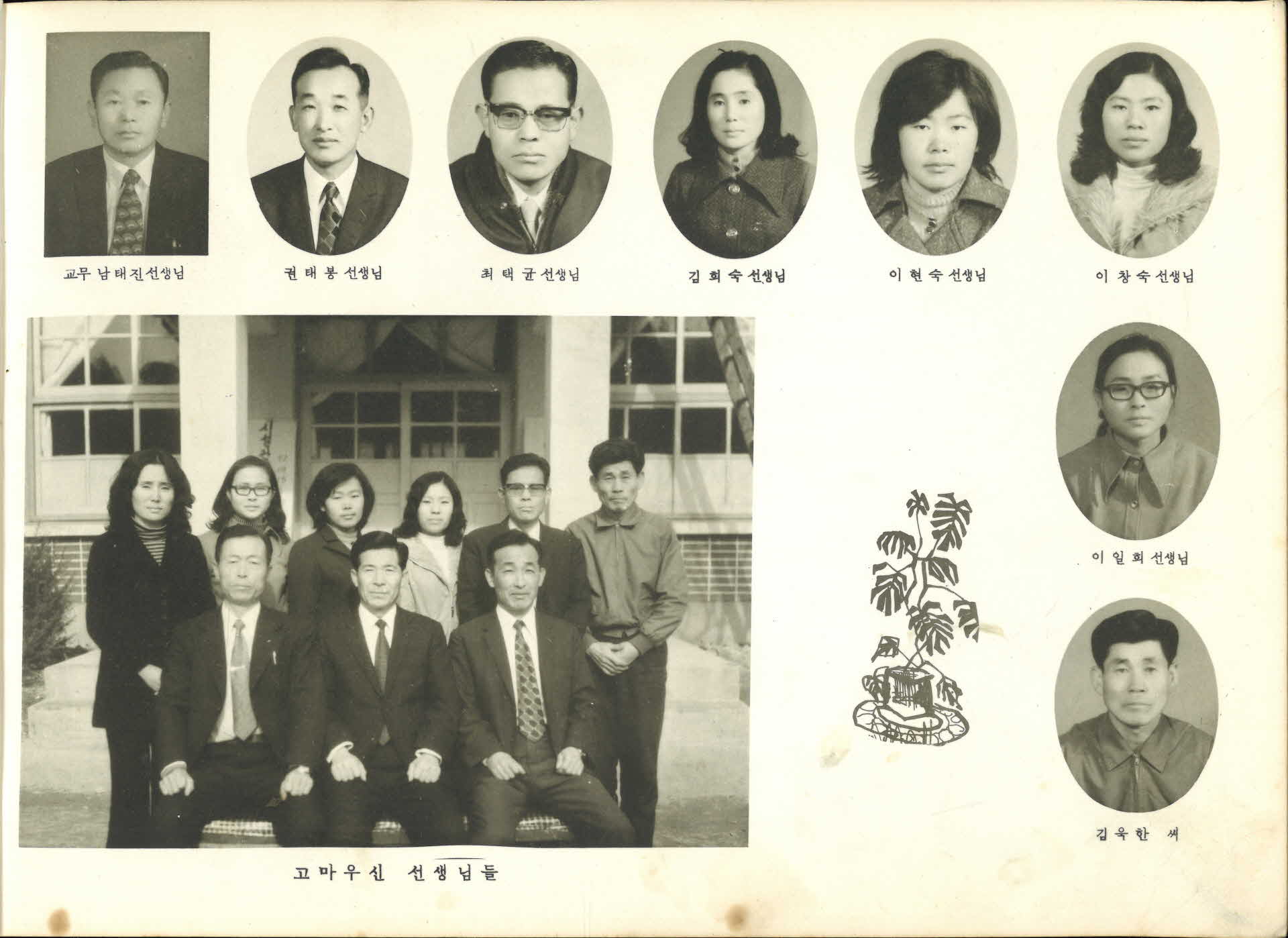 이산국민학교 제36회 졸업기념