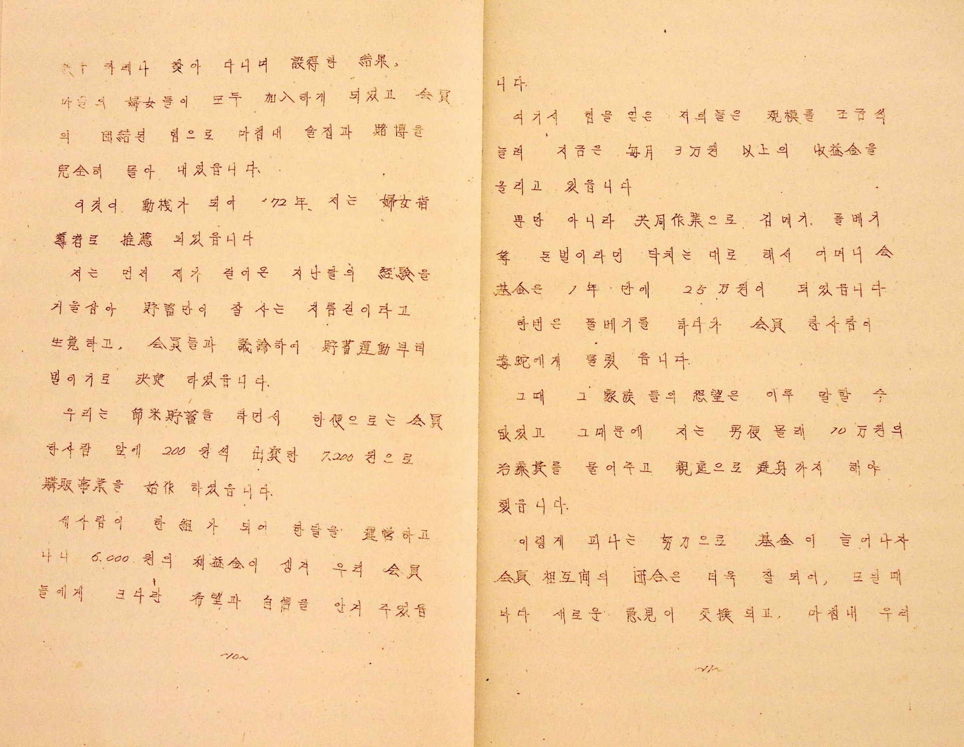 새마을운동 성공사례 발표문