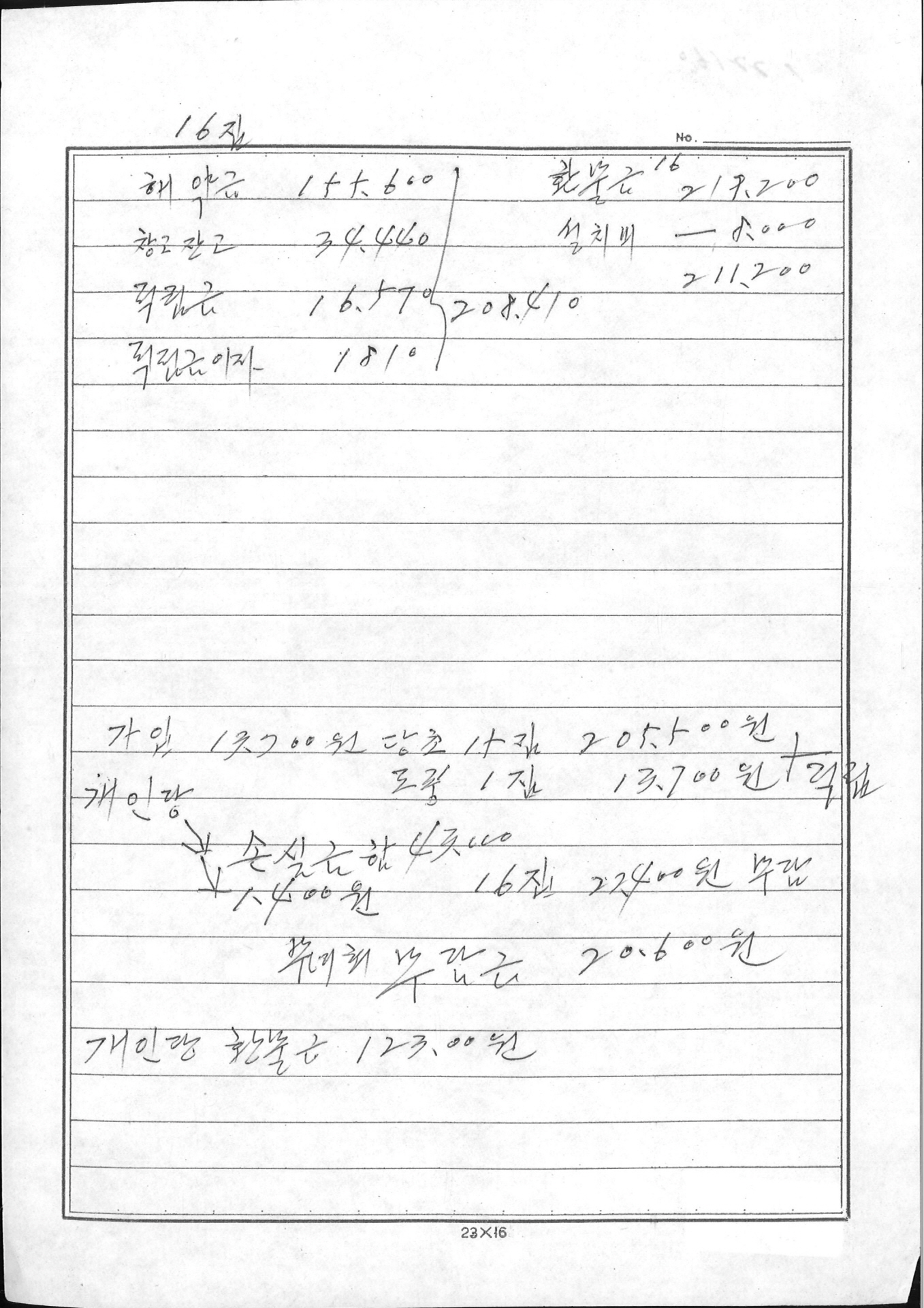 전화가입자명단과 환불 내역