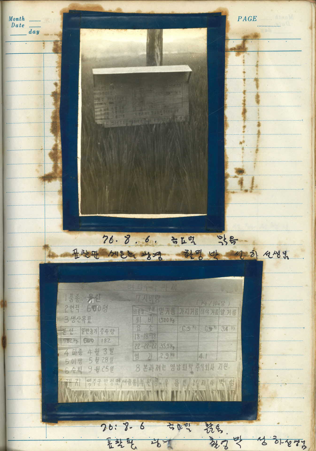 임용빈 「유신벼 다수확과제장」