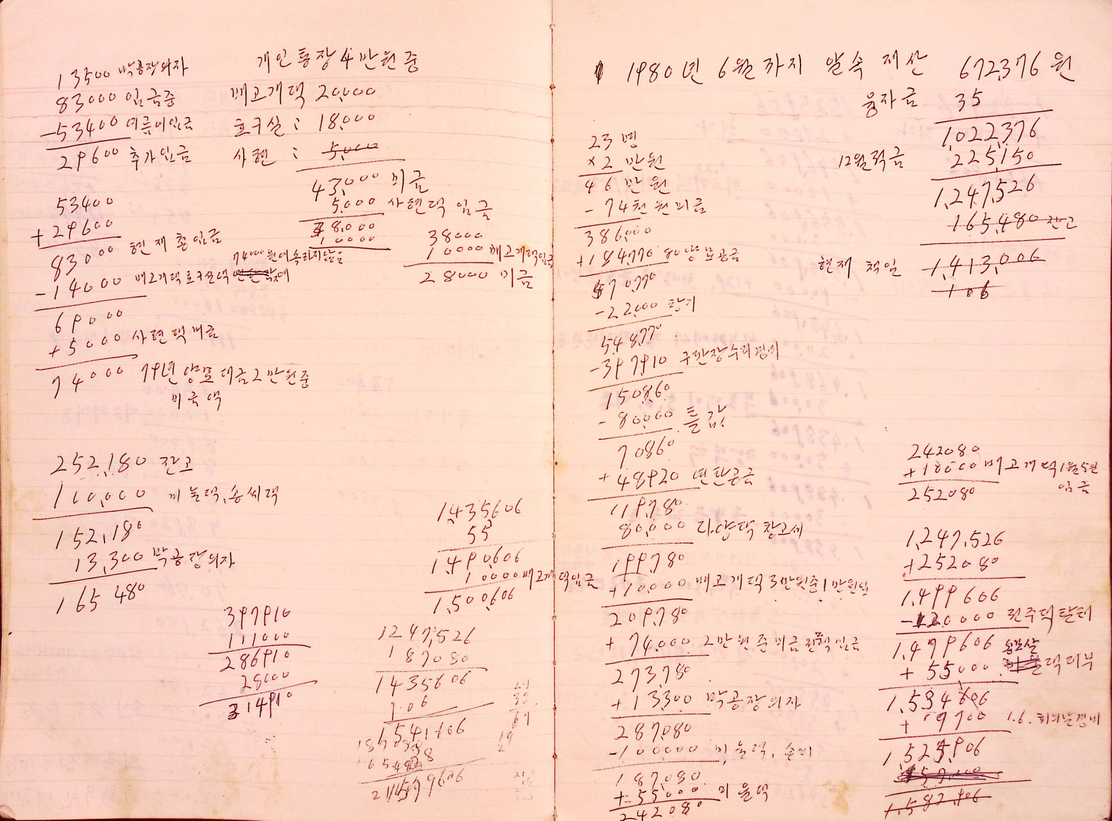 새마을 어머니회 부녀회 장부