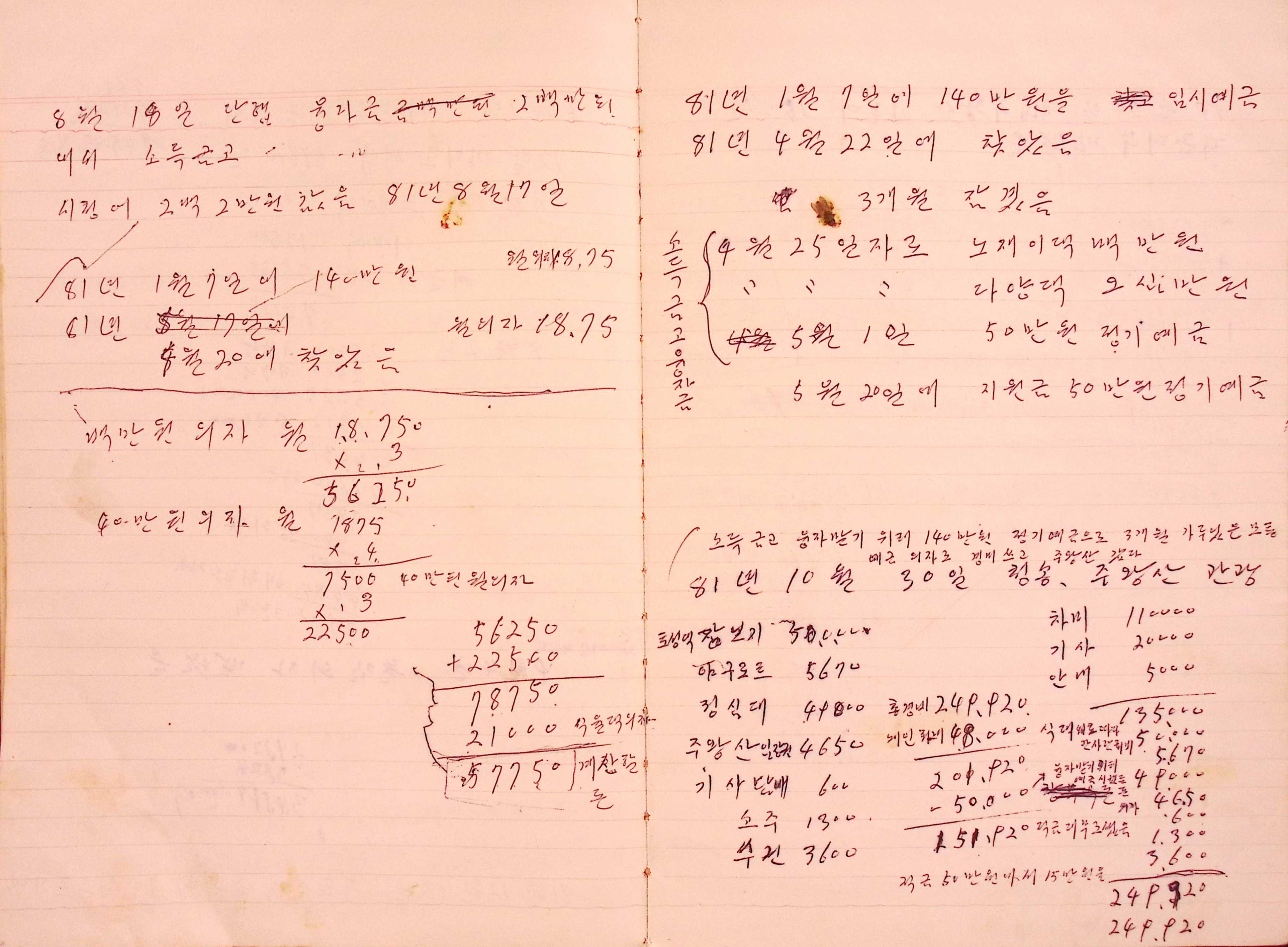 새마을 어머니회 부녀회 장부